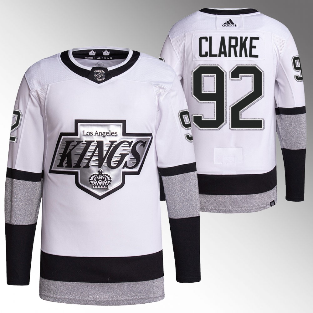 Los Angeles Kings Brandt Clarke White Primegreen Alternate Jersey