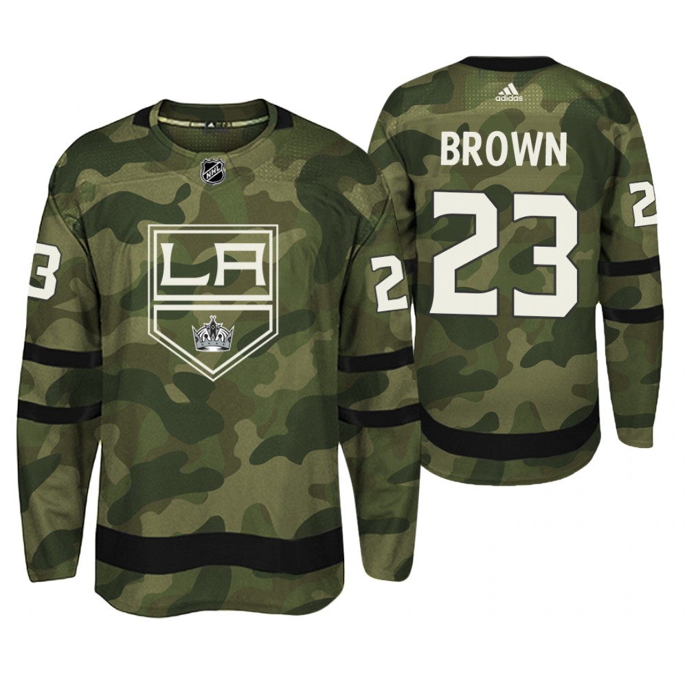 Los Angeles Kings Dustin Brown Camo Armed Special Forces Player Jersey