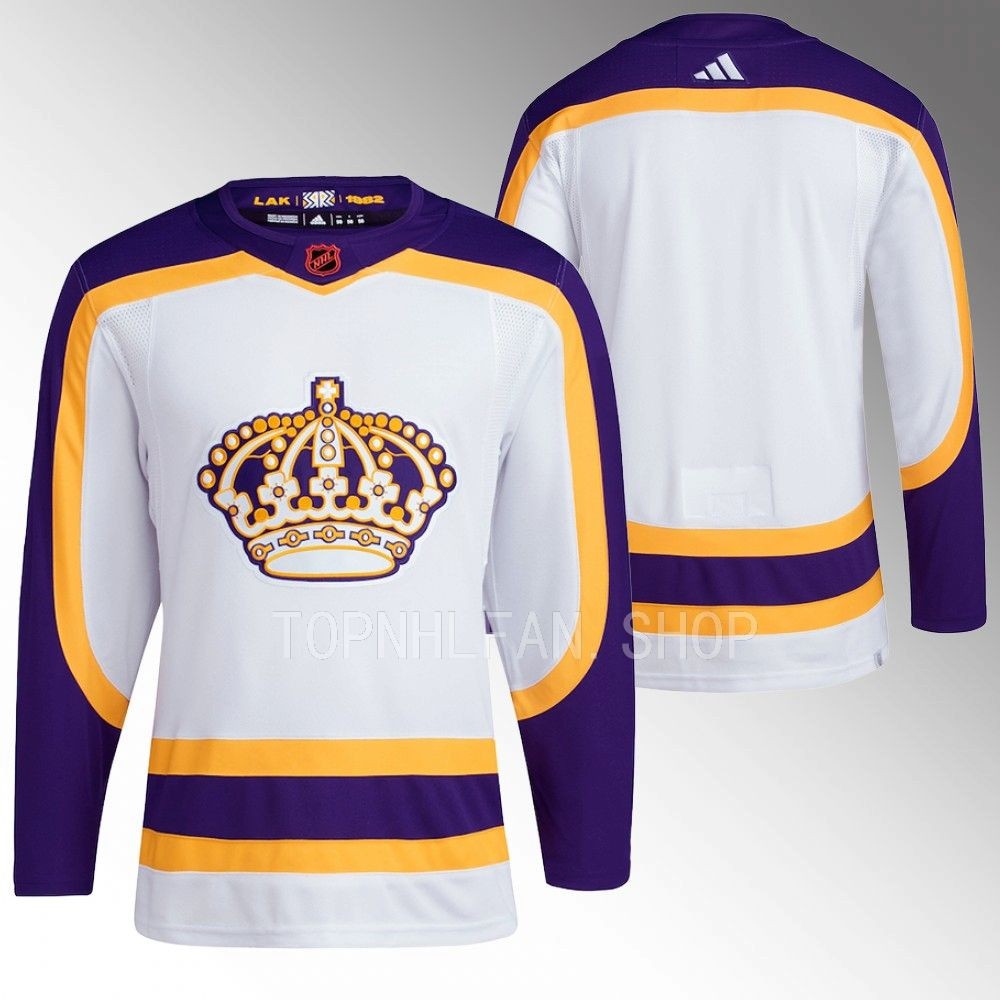 Los Angeles Kings White Reverse Retro 2.0 Authentic Primegreen Hockey Jersey