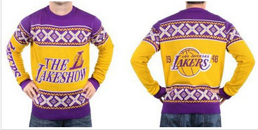 Los Angeles Lakers Men's NBA Ugly Sweater-1