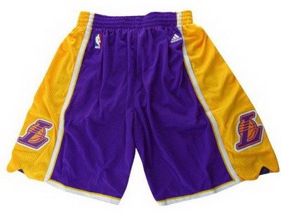 Los Angeles Lakers Purple Mesh Swingman Nba Shorts