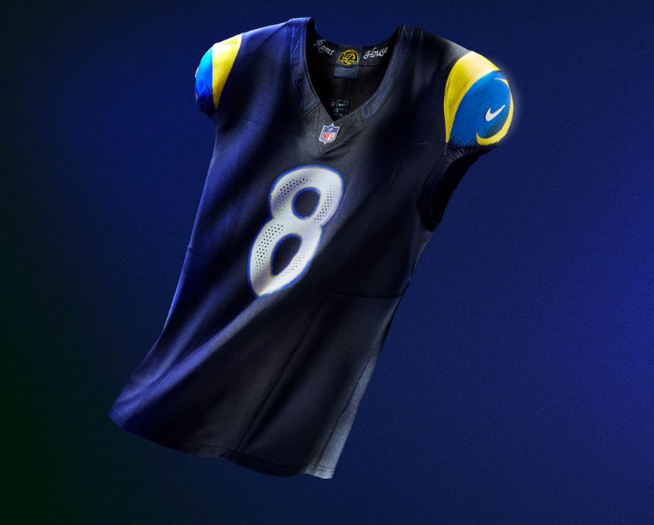 Los Angeles Rams F.U.S.E. Limited Rivalry Series Custom Jersey - All Stitched 1