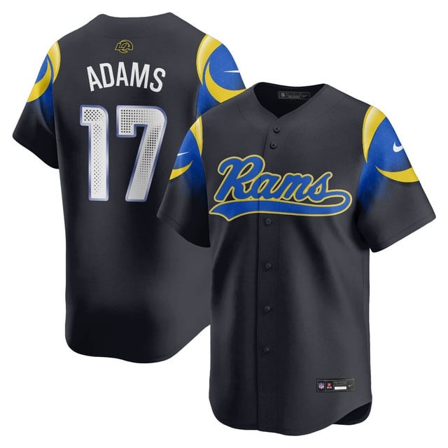 Los Angeles Rams Rivalry Series Baseball Jersey - All Stitched Davante Adams - 17