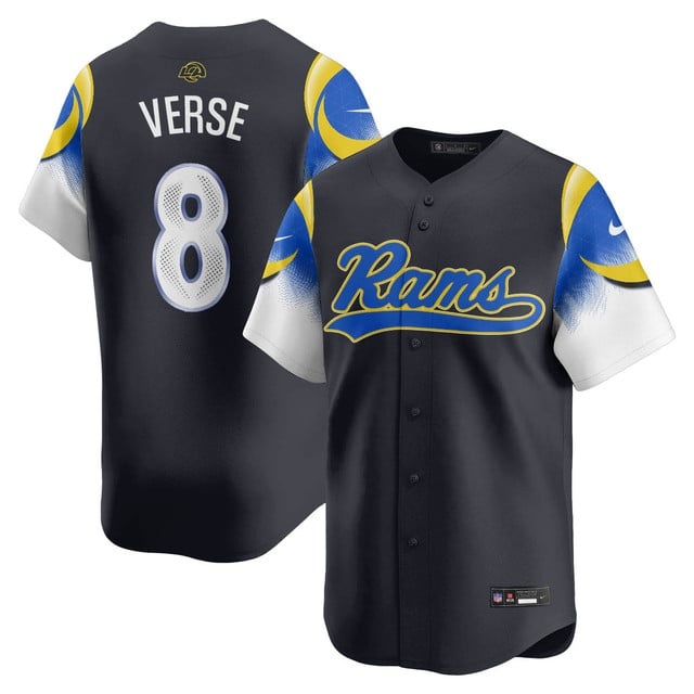 Los Angeles Rams Rivalry Series Baseball Jersey - All Stitched Jared Verse -  8
