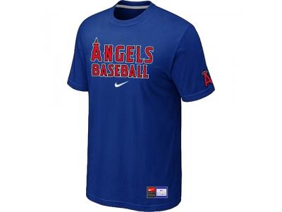 Los Angels of Anaheim Blue NEW Short Sleeve Practice T-Shirt