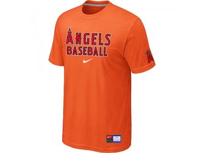 Los Angels of Anaheim Orange NEW Short Sleeve Practice T-Shirt