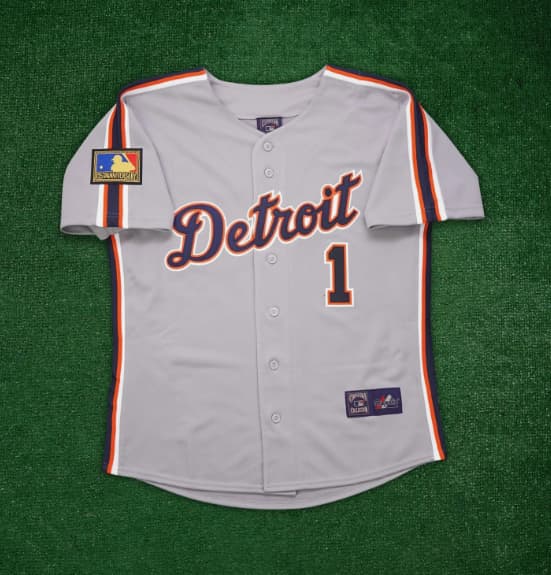 Lou Whitaker 1994 Detroit Tigers Cooperstown AL 125th Men's Grey Road Jersey