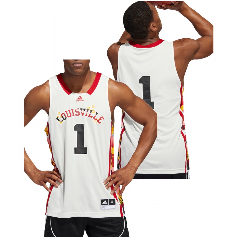 Louisville Cardinals Honoring Black Excellence White Basketball Jersey Men
