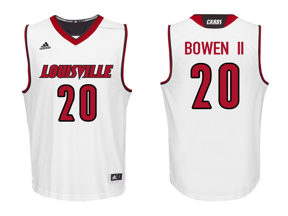 Louisville Cardinals White Brian Bowen II College College Basketball Jersey