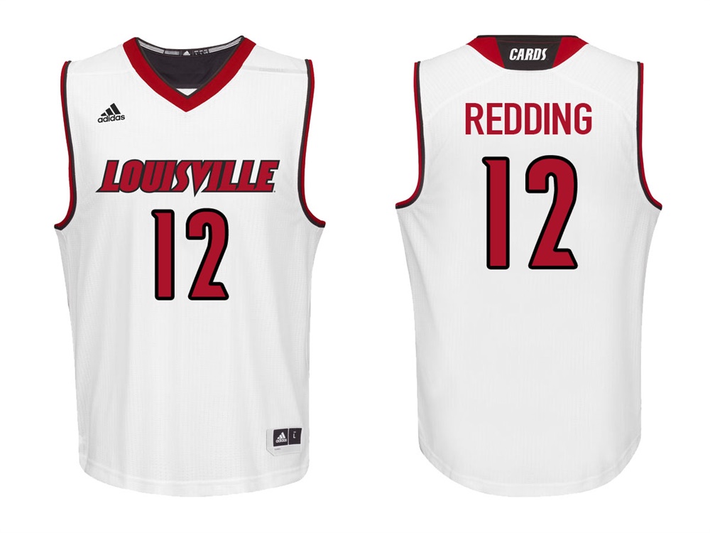 Louisville Cardinals White Jacob Redding College College Basketball Jersey