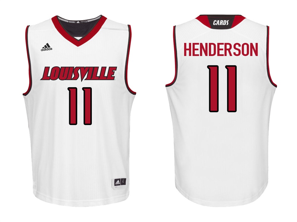 Louisville Cardinals White Jay Henderson College College Basketball Jersey