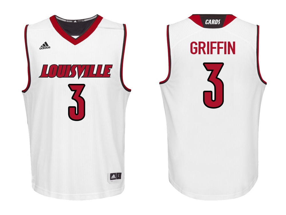 Louisville Cardinals White Jo Griffin College College Basketball Jersey