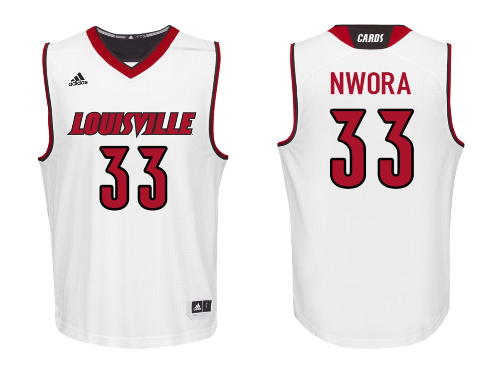 Louisville Cardinals White Jordan Nwora College College Basketball Jersey