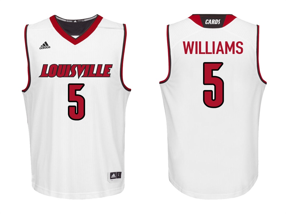 Louisville Cardinals White Malik Williams College College Basketball Jersey