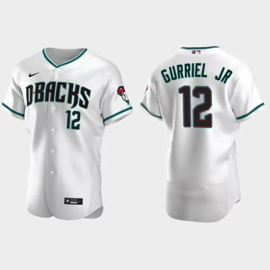 Lourdes Gurriel Jr. Arizona Diamondbacks Authentic Alternate Jersey – White.jpg