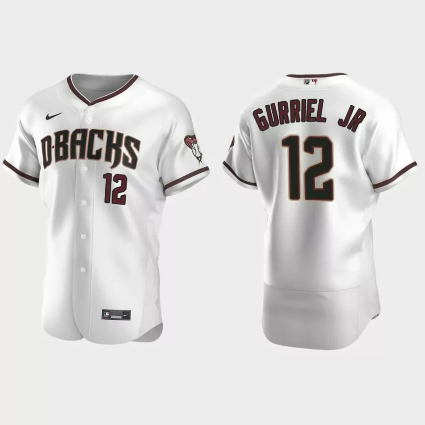 Lourdes Gurriel Jr. Arizona Diamondbacks Authentic Home Jersey – White.jpg