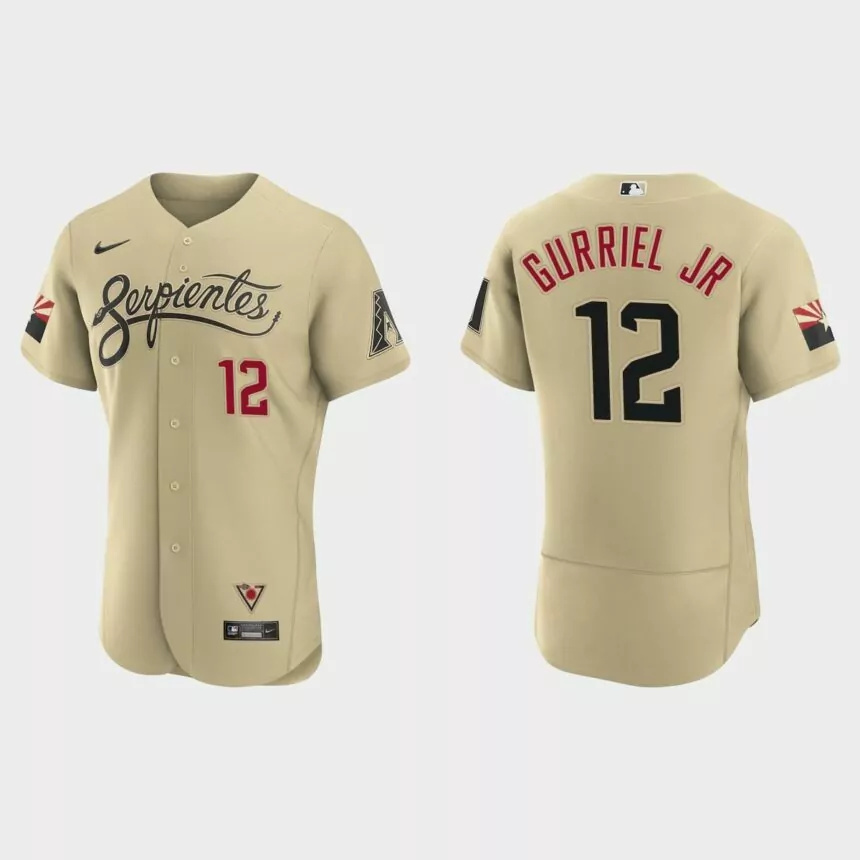 Lourdes Gurriel Jr. Arizona Diamondbacks City Connect Authentic Jersey – Gold.jpg