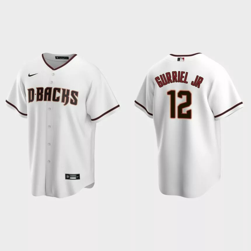 Lourdes Gurriel Jr. Arizona Diamondbacks Replica Home Jersey – White.jpg