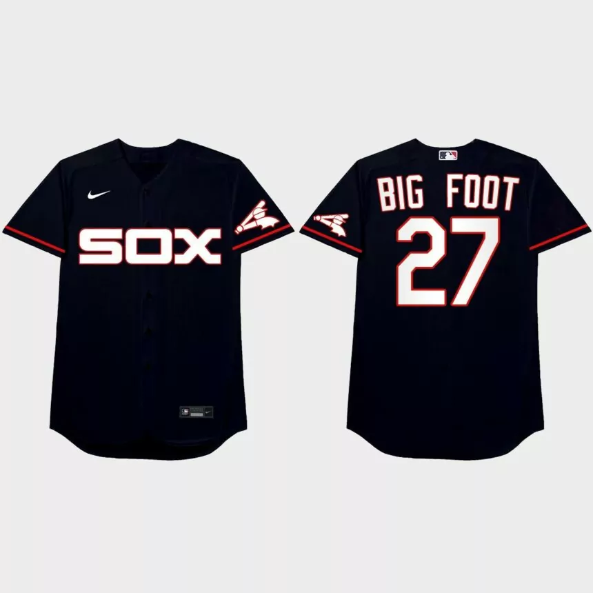 Lucas Giolito 2021 Players’ Weekend Big Foot Nickname Jersey – Navy