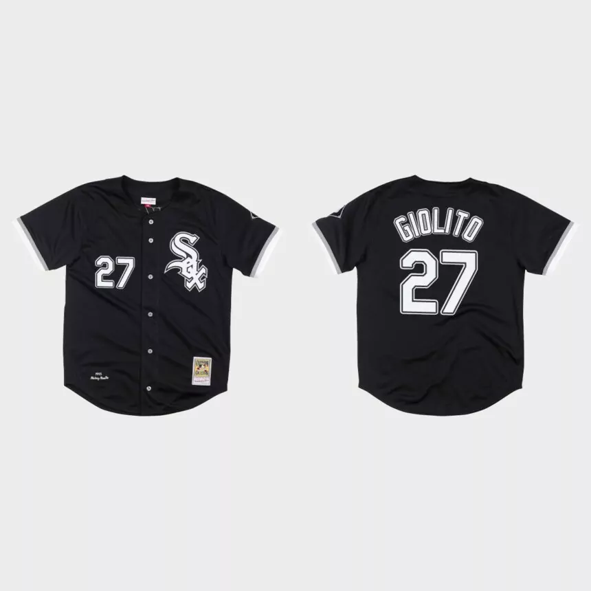 Lucas Giolito Chicago White Sox 1993 Bo Jackson Authentic Jersey – Black