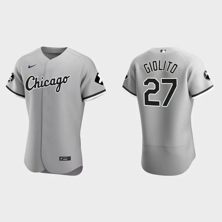 Lucas Giolito Chicago White Sox MR Patch Authentic Jersey – Gray