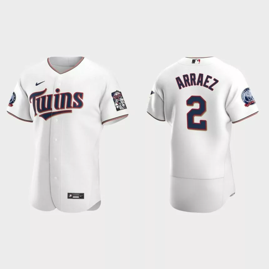 Luis Arraez #2 Minnesota Twins Authentic Home Jersey – White