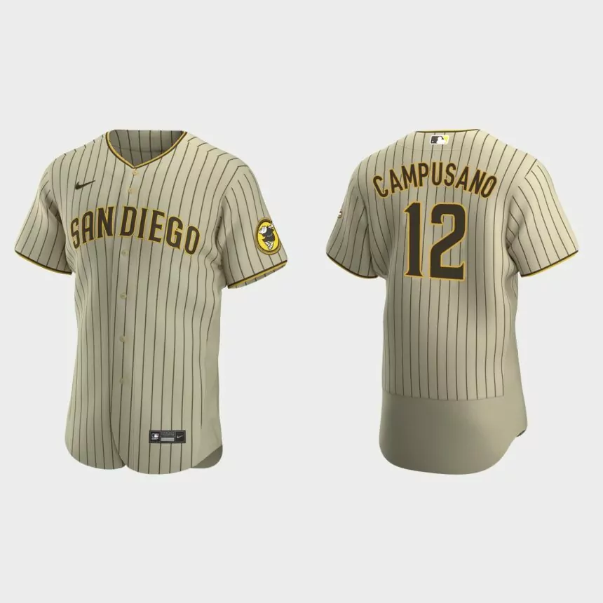 Luis Campusano San Diego Padres Authentic Alternate Jersey – Tan Brown