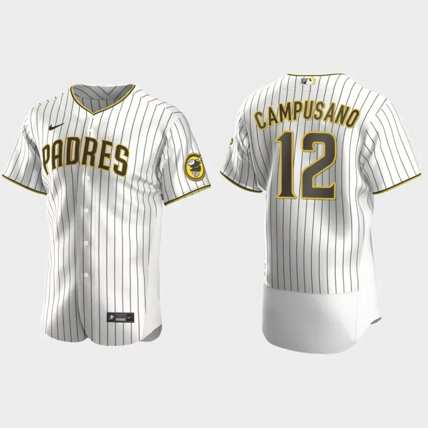 Luis Campusano San Diego Padres Authentic Alternate Jersey – White Brown