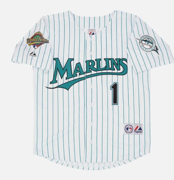 Luis Castillo 1997 Florida Marlins Home Road Alt World Series   Jersey Men's S-3XL