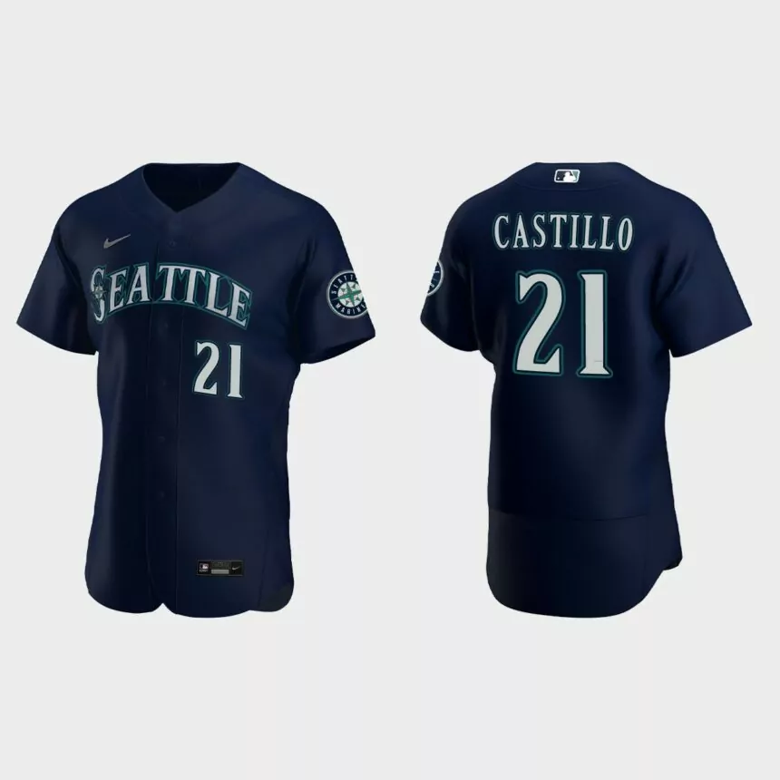 Luis Castillo Seattle Mariners Authentic Jersey – Navy