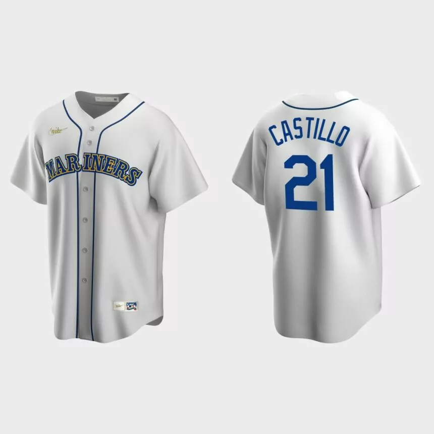 Luis Castillo Seattle Mariners Cooperstown Collection Home Jersey – White