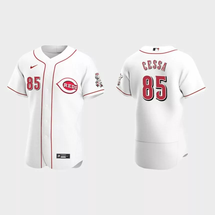 Luis Cessa Cincinnati Reds Authentic Home Jersey – White
