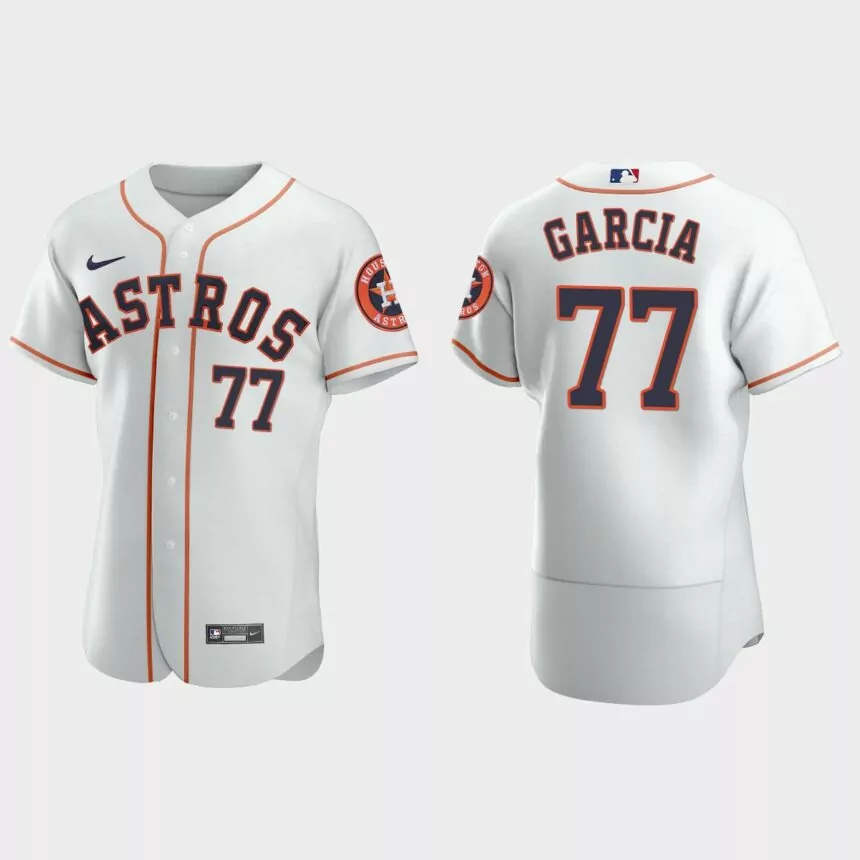Luis Garcia Houston Astros Authentic Home Jersey – White