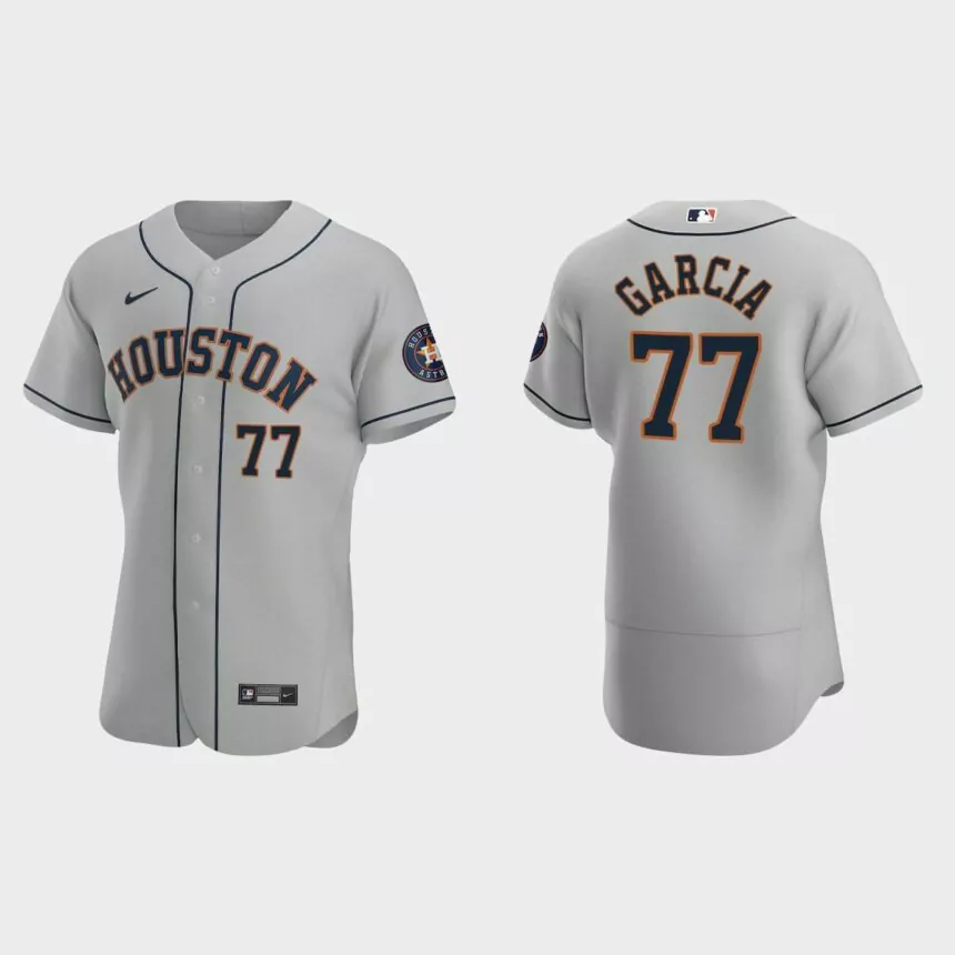 Luis Garcia Houston Astros Authentic Road Jersey – Gray