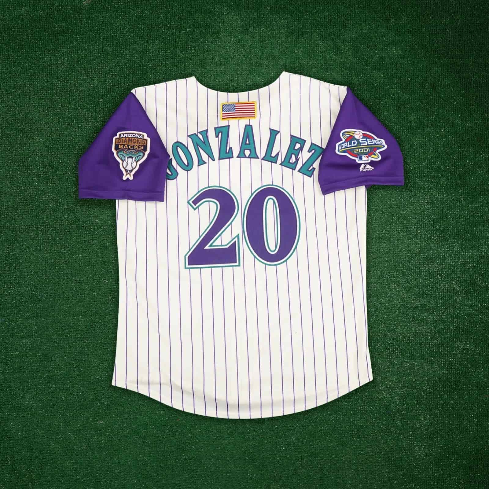 Luis Gonzalez 2001 Arizona Diamondbacks Men's Alt Ivory World Series Jersey
