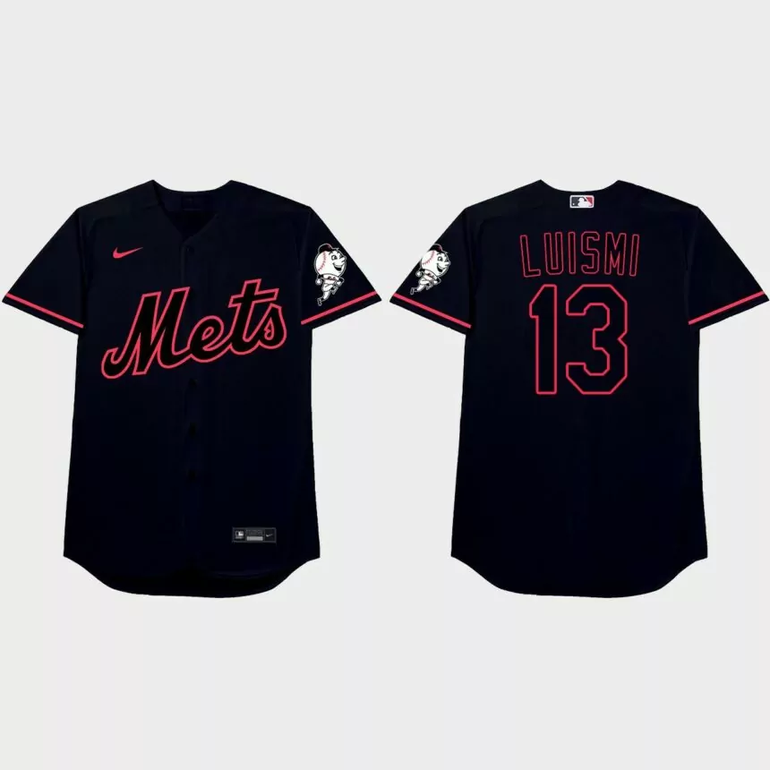 Luis Guillorme Nickname Mets 2021 Players’ Weekend Luismi Jersey – Black