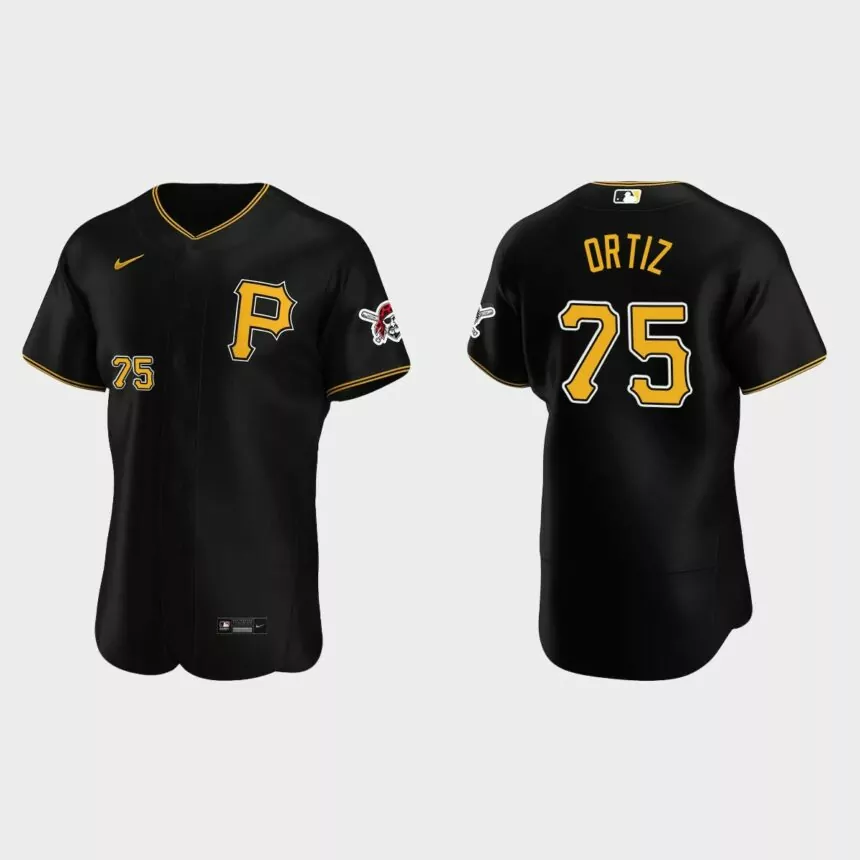 Luis Ortiz Pittsburgh Pirates Authentic Alternate Jersey – Black