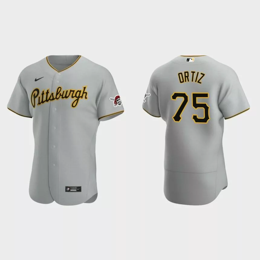 Luis Ortiz Pittsburgh Pirates Authentic Road Jersey – Gray