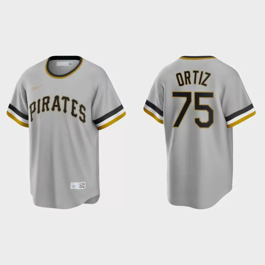 Luis Ortiz Pittsburgh Pirates Cooperstown Collection Road Jersey – Gray