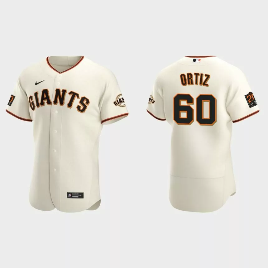 Luis Ortiz San Francisco Giants Authentic Home Jersey – Cream
