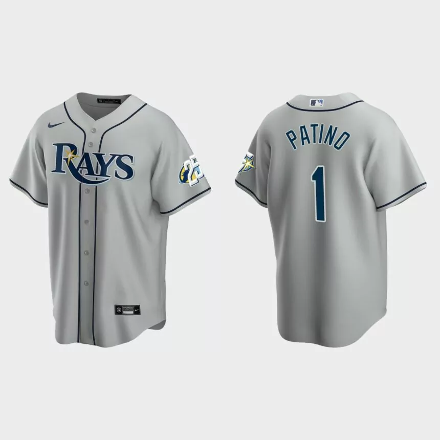 Luis Patino Tampa Bay Rays 25th Anniversary Replica Jersey – Gray