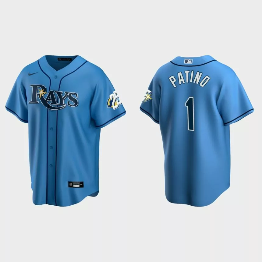 Luis Patino Tampa Bay Rays 25th Anniversary Replica Jersey – Light Blue