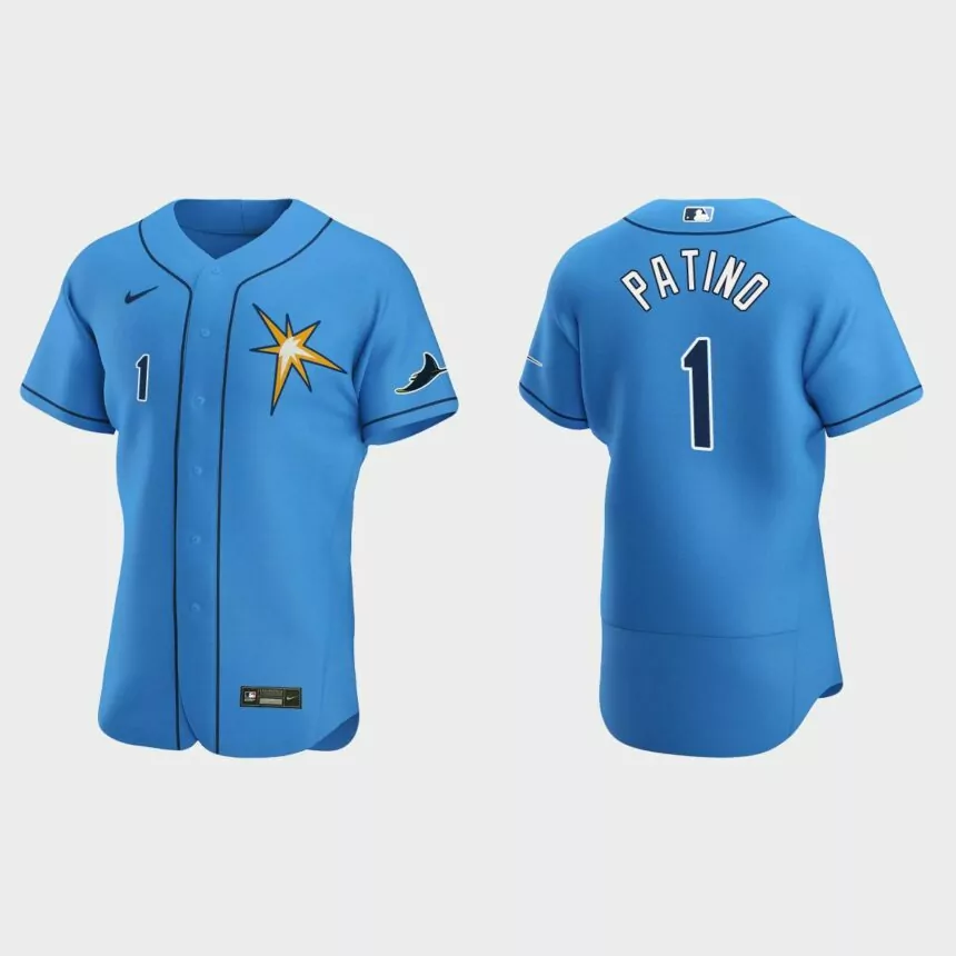 Luis Patino Tampa Bay Rays Authentic Alternate Jersey – Light Blue