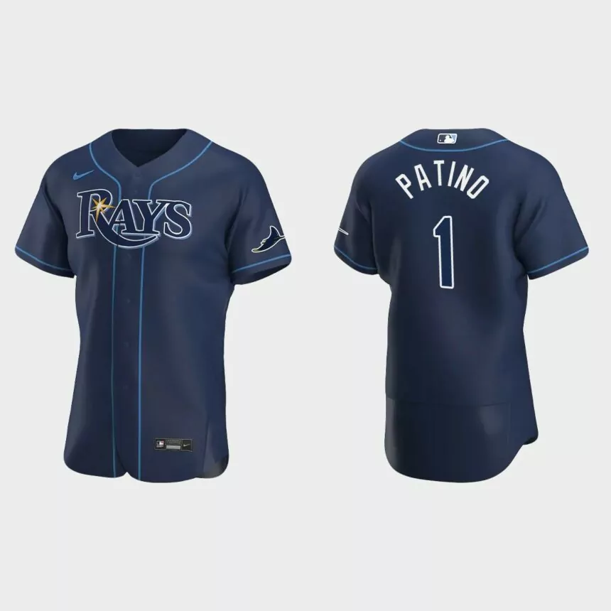 Luis Patino Tampa Bay Rays Authentic Alternate Jersey – Navy