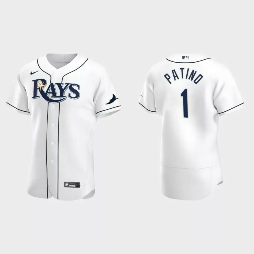 Luis Patino Tampa Bay Rays Authentic Home Jersey – White