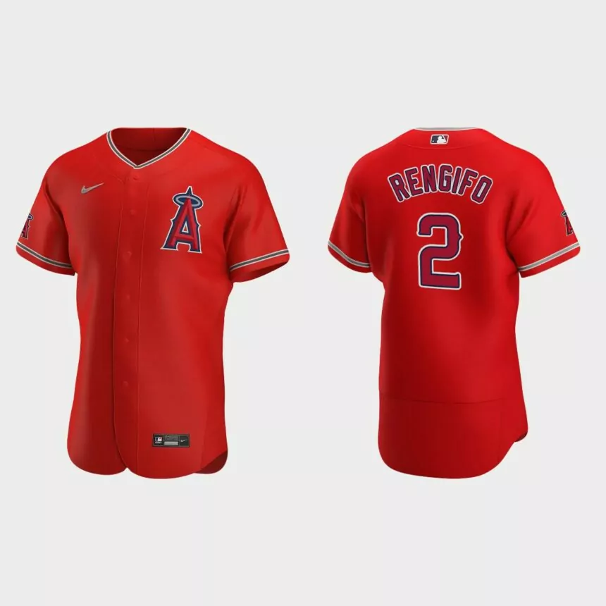 Luis Rengifo #2 Los Angeles Angels Authentic Alternate Jersey – Red