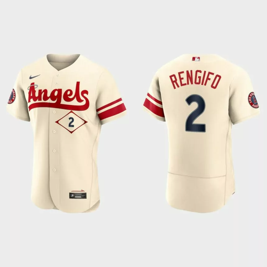 Luis Rengifo Los Angeles Angels 2022 City Connect Authentic Jersey – Cream