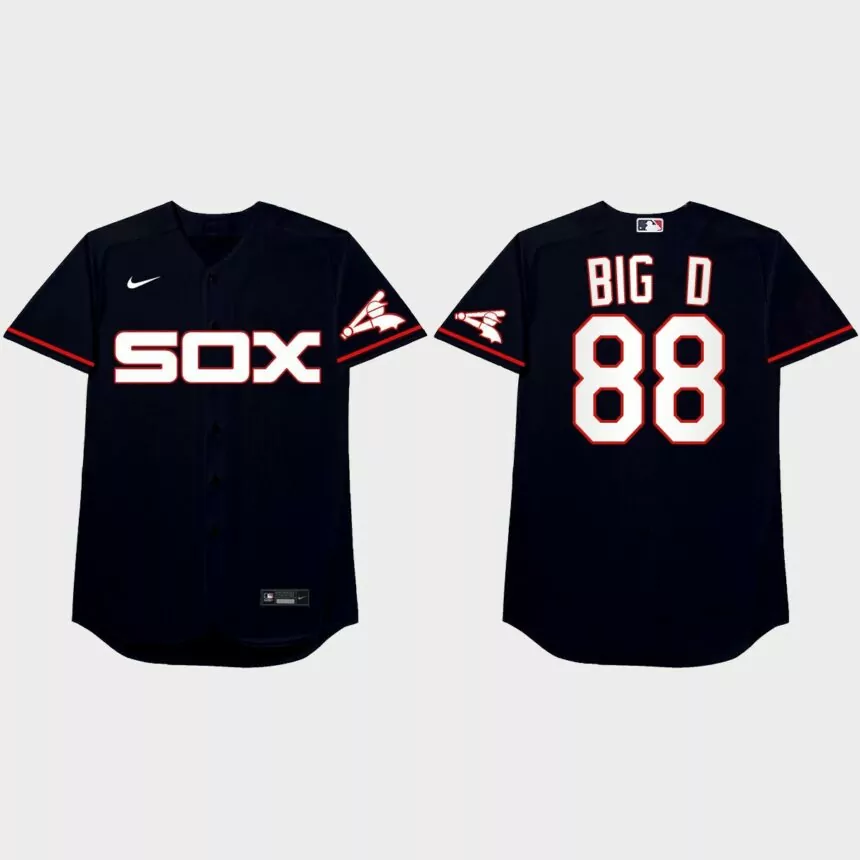 Luis Robert 2021 Players’ Weekend Big D Nickname Jersey – Navy