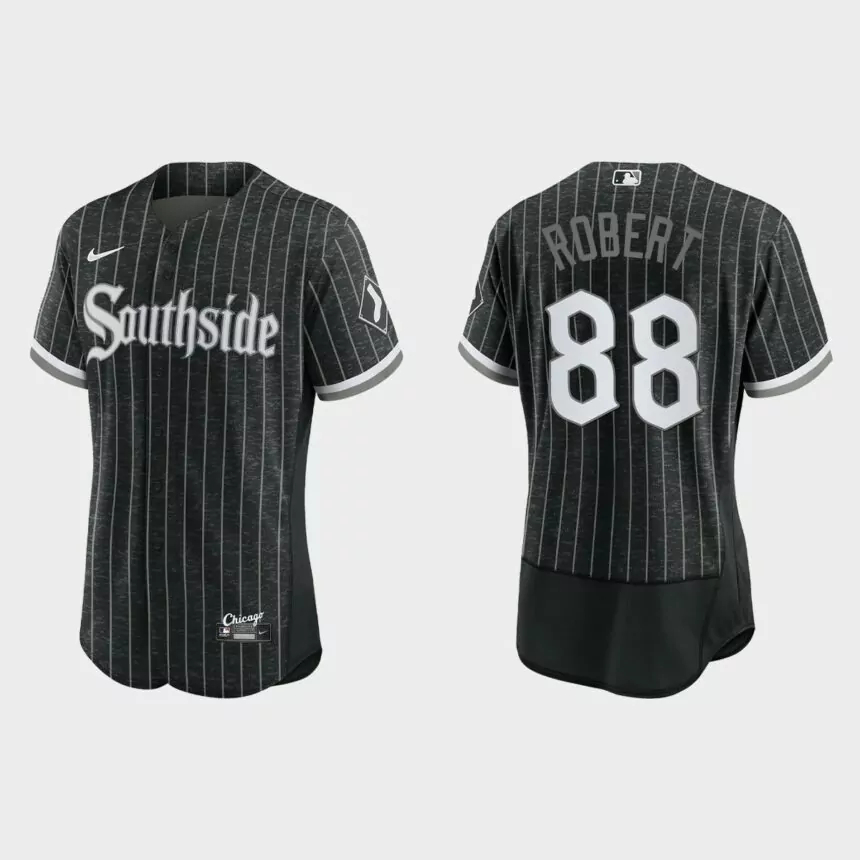 Luis Robert Chicago White Sox 2021 City Connect Authentic Jersey – Black