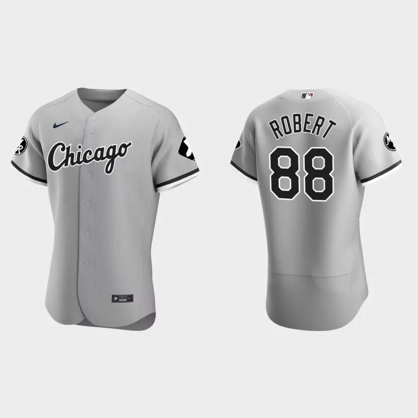 Luis Robert Chicago White Sox MR Patch Authentic Jersey – Gray